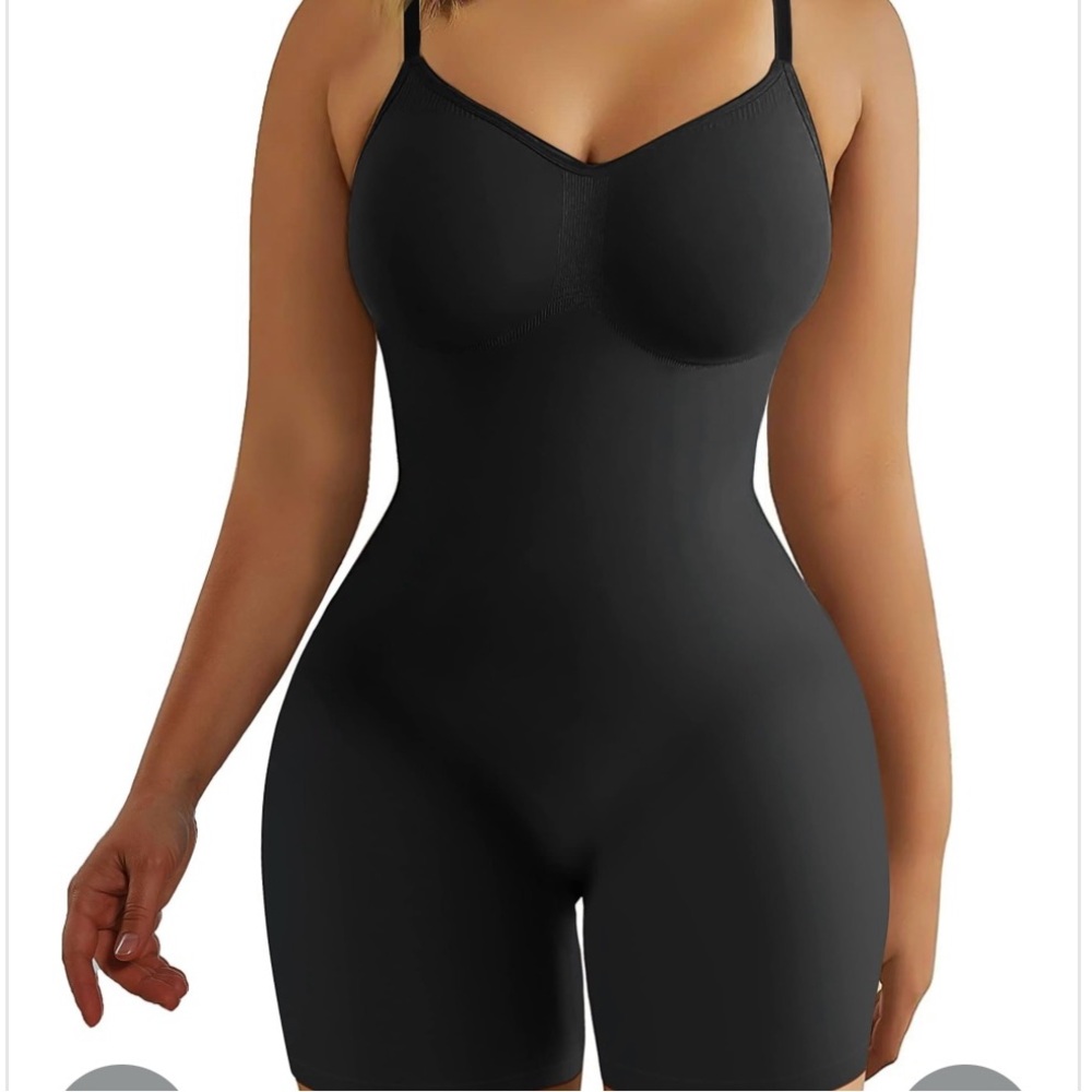 Simple Black Shapewear Bodysuit